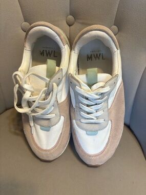 Women’s Pink & Cream Low-Top Sneakers